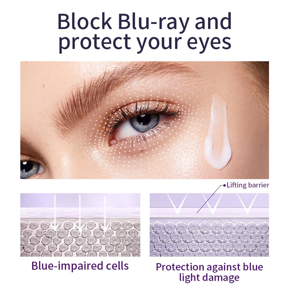 Best Eye Cream for Dark Circles & Wrinkles - Anti-Aging Under Eye Treatment with Hyaluronic Acid - Reduces Puffiness, Fine Lines & Bags - Perfect for Daily Skincare Routine & Nighttime Use