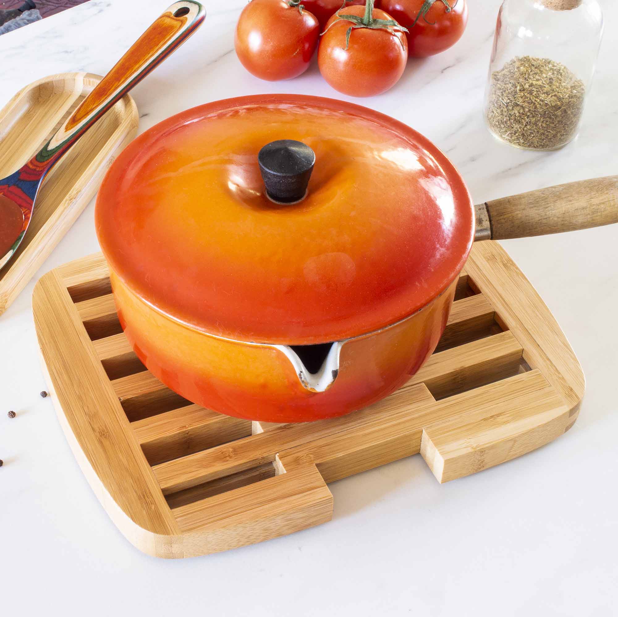 Heat-Resistant Expandable Trivet for Hot Pots & Pans - Adjustable Up to 11.5 Inches - Perfect for Kitchen Countertops, Dining Tables & Outdoor Cooking