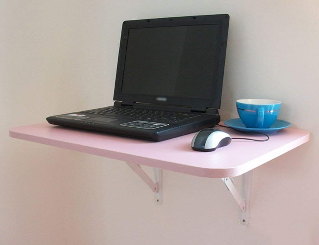 Wall-Mounted Solid Wood Folding Computer Desk - 23.2