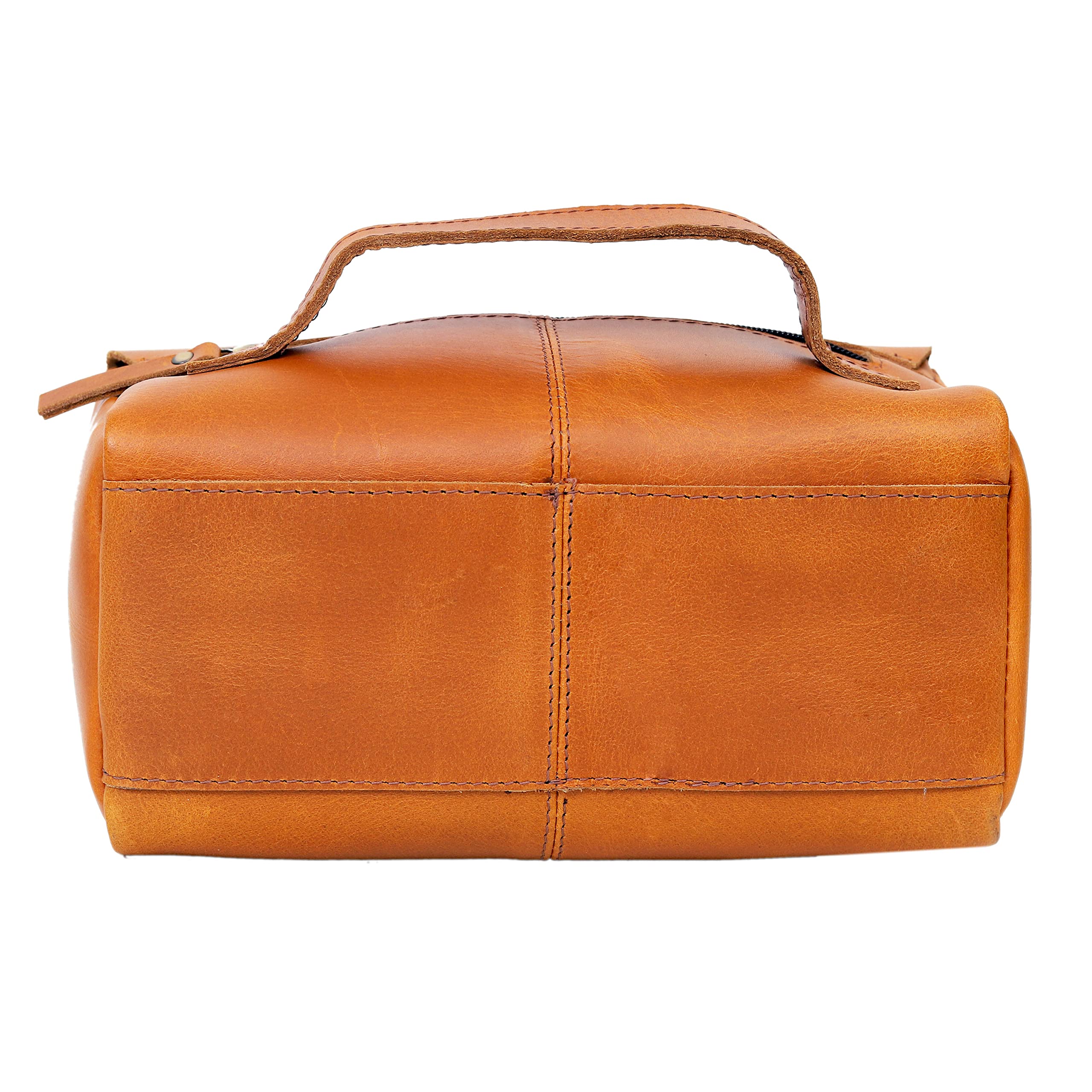 Premium Leather Toiletry Bag for Men & Women - Waterproof Travel Dopp Kit, Makeup Organizer & Cosmetic Case - Ideal for Gym, Business Trips & Vacation Essentials