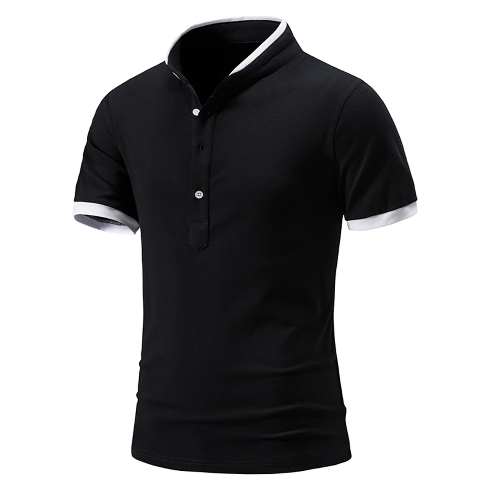 Men's Golf Polo Shirt - Short Sleeve Cotton Business Casual Shirt for Golf & Office Wear | Breathable & Comfortable for Sports & Work