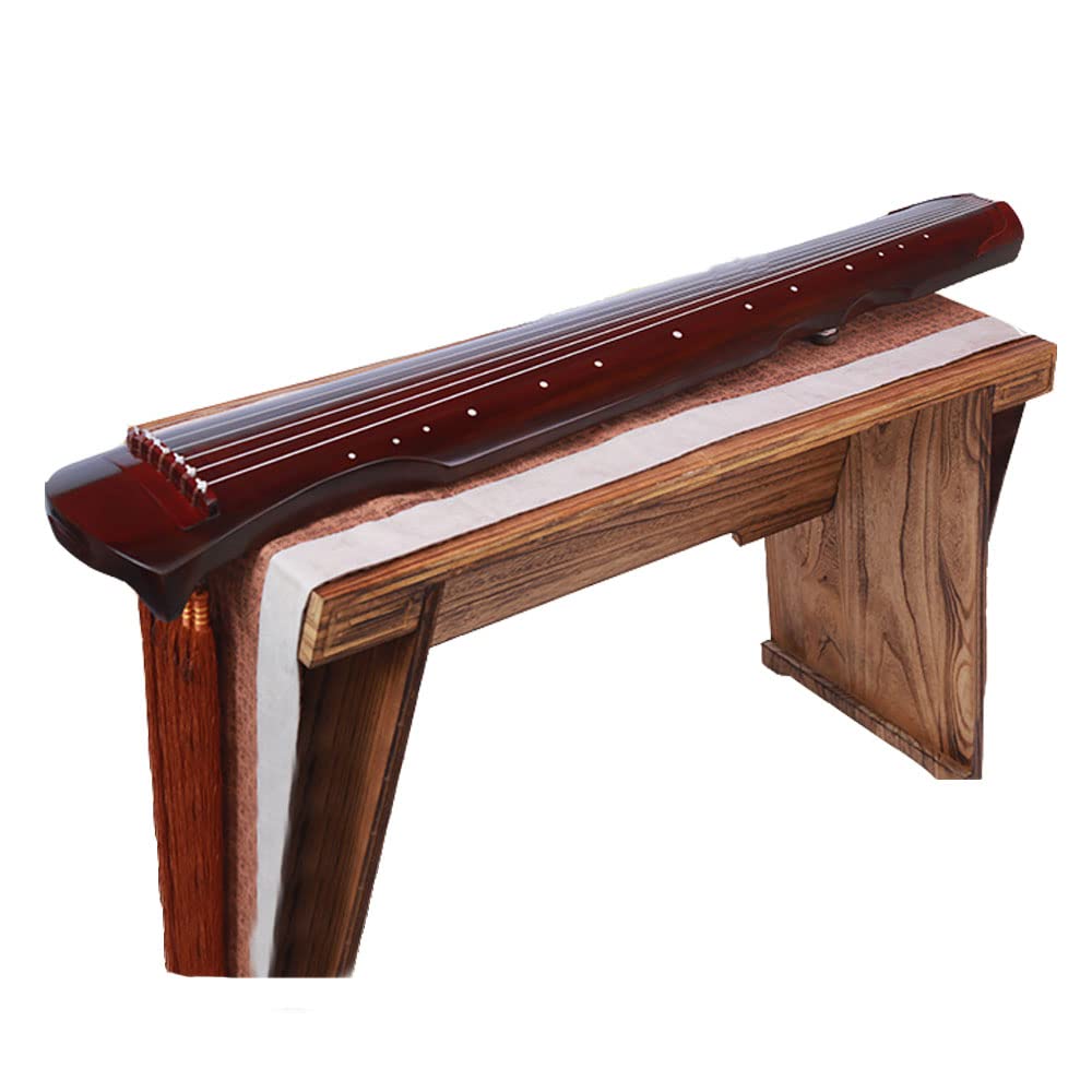 Professional 7-String Guqin Zither - Premium Paulownia Wood with Nylon Steel Strings | Comfortable Play, Delicate Sound & Long Sustain | Hand-Polished Finish | Perfect for Beginners & Music Lovers | Ideal for Meditation, Traditional Performances & Cultural Events