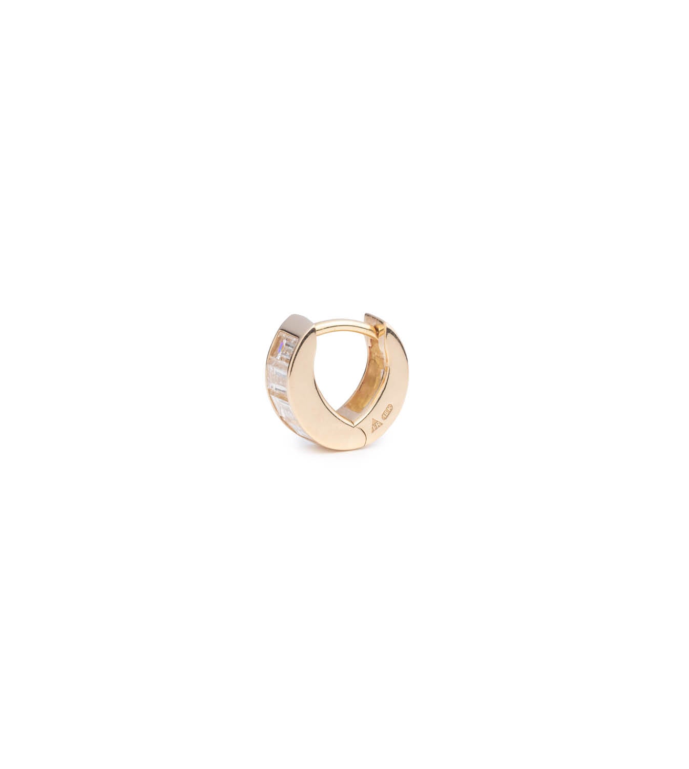 Baguette Diamond Huggie Earrings for Women - True Love Collection | Perfect for Weddings, Anniversaries & Everyday Elegance