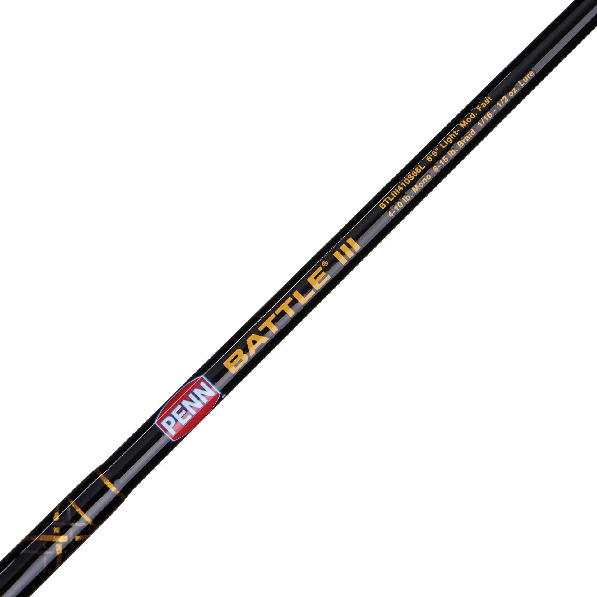 Battle® III Spinning Rod and Reel Combo - Premium Fishing Gear for Freshwater & Saltwater Anglers - Perfect for Bass, Trout, and Inshore Fishing Adventures