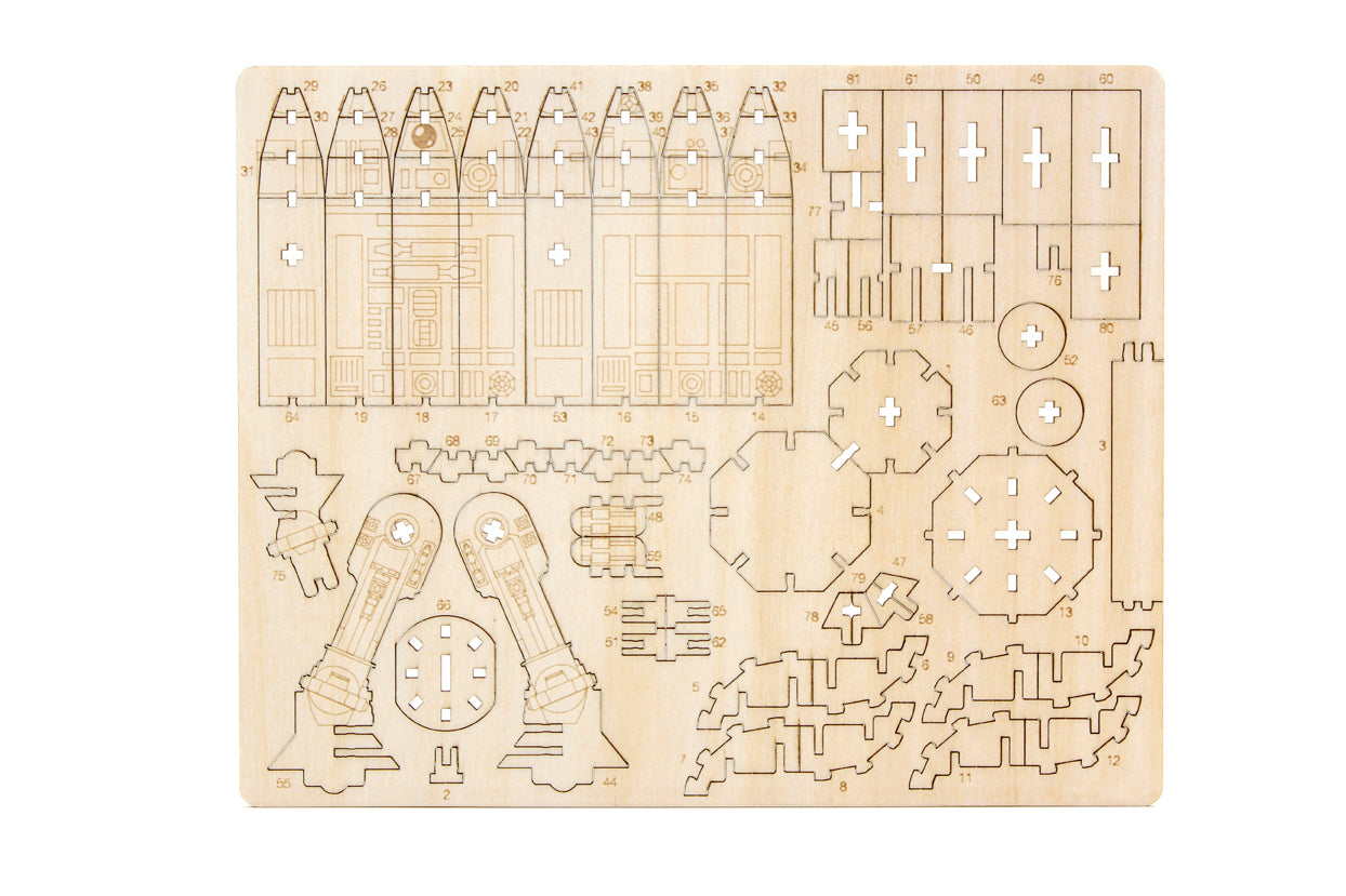 IncrediBuilds Star Wars R2-D2 Deluxe Book and Model Kit - DIY 3D Wooden Puzzle for Kids & Adults, Perfect for Collectors & Star Wars Fans - Great for Gifts, Home Decor, and Educational STEM Activities