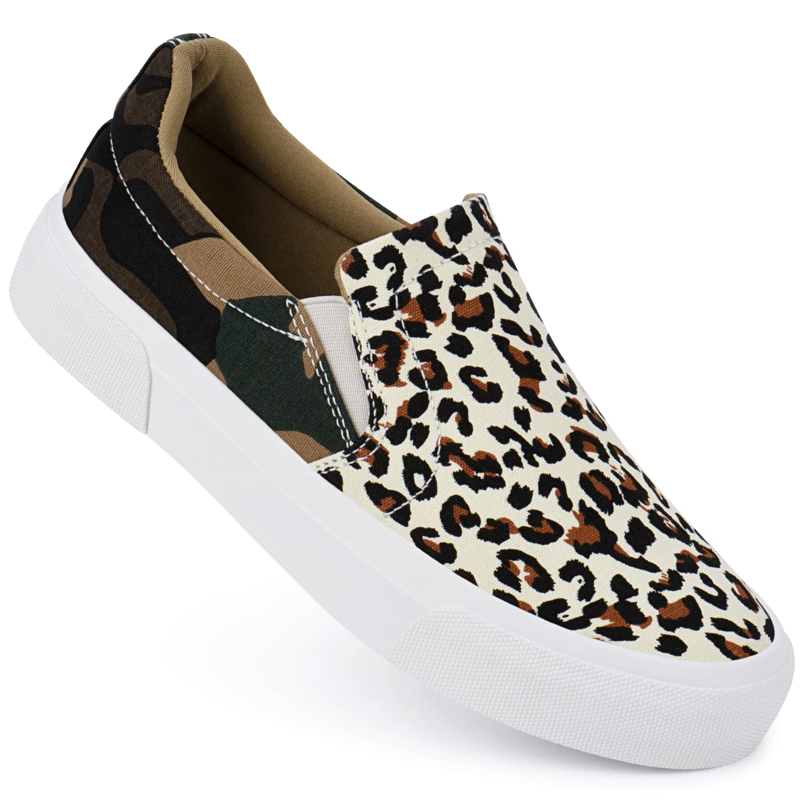 JENN ARDOR Women's Slip On Sneakers - Comfortable Memory Foam Loafers for Walking & Casual Wear | Breathable Slip-On Shoes for Work, Travel & Everyday Use