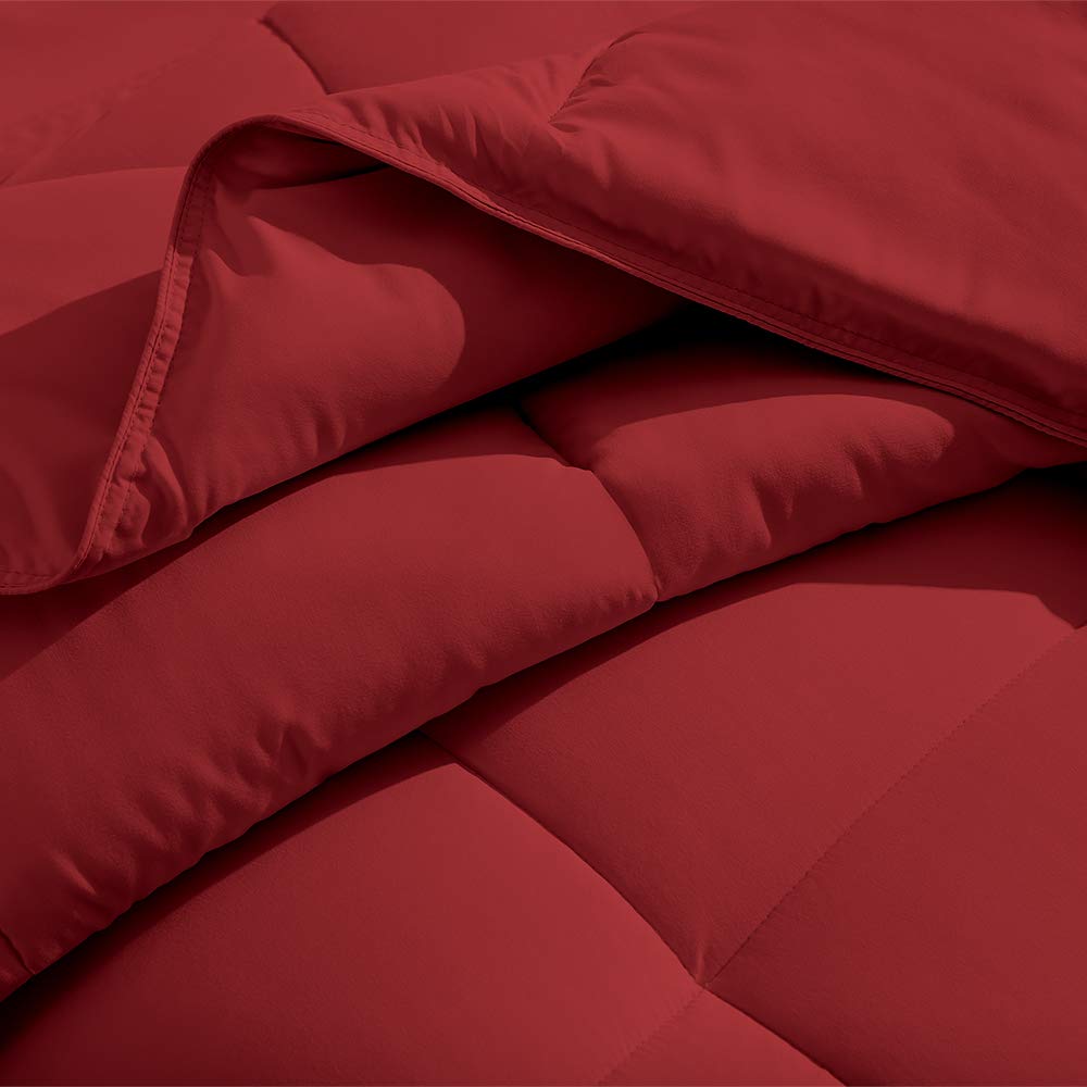 Ivy Union Twin XL Down Alternative Comforter Set - Hypoallergenic, Ultra Soft & Breathable - Perfect for Dorms, Guest Rooms & Cozy Bedrooms (Crimson Red)