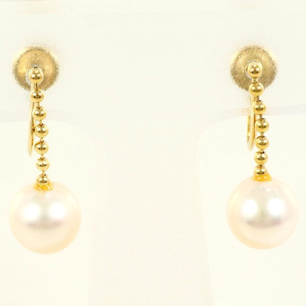 18K Yellow Gold Pearl Earrings for Women - Elegant & Timeless Pearl Jewelry - Perfect for Weddings, Parties & Special Occasions
