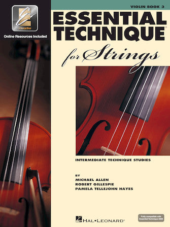 Essential Technique for Strings Violin Book 3 with EEi - Comprehensive Violin Method Book for Intermediate Players - Perfect for School Orchestras, Private Lessons & Home Practice