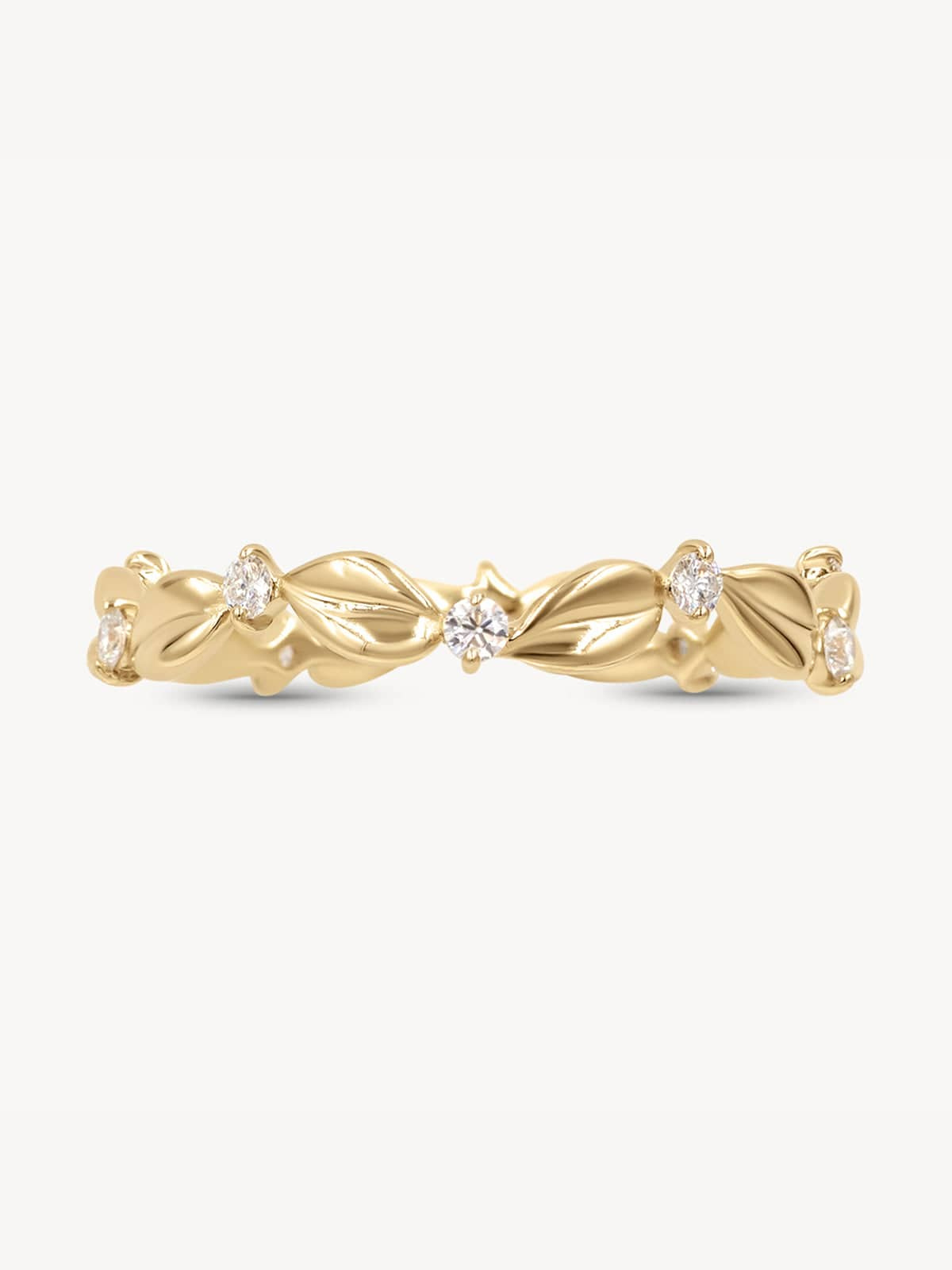 Verdura Eternity Ring - 14K Gold Diamond Wedding Band for Women | Perfect for Anniversaries, Engagements & Special Occasions