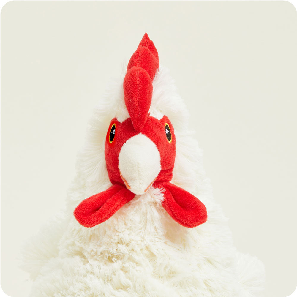 Weighted Heated Stuffed Animal Plush - Warmies Microwavable Chicken for Stress Relief & Comfort - Perfect for Kids, Adults, Anxiety & Sleep Aid