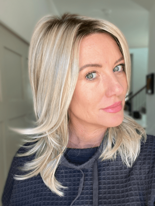 Drew Synthetic Lace Front Wig with Mono Top - Natural Looking Human Hair Wig for Women | Perfect for Cosplay, Daily Wear & Special Occasions