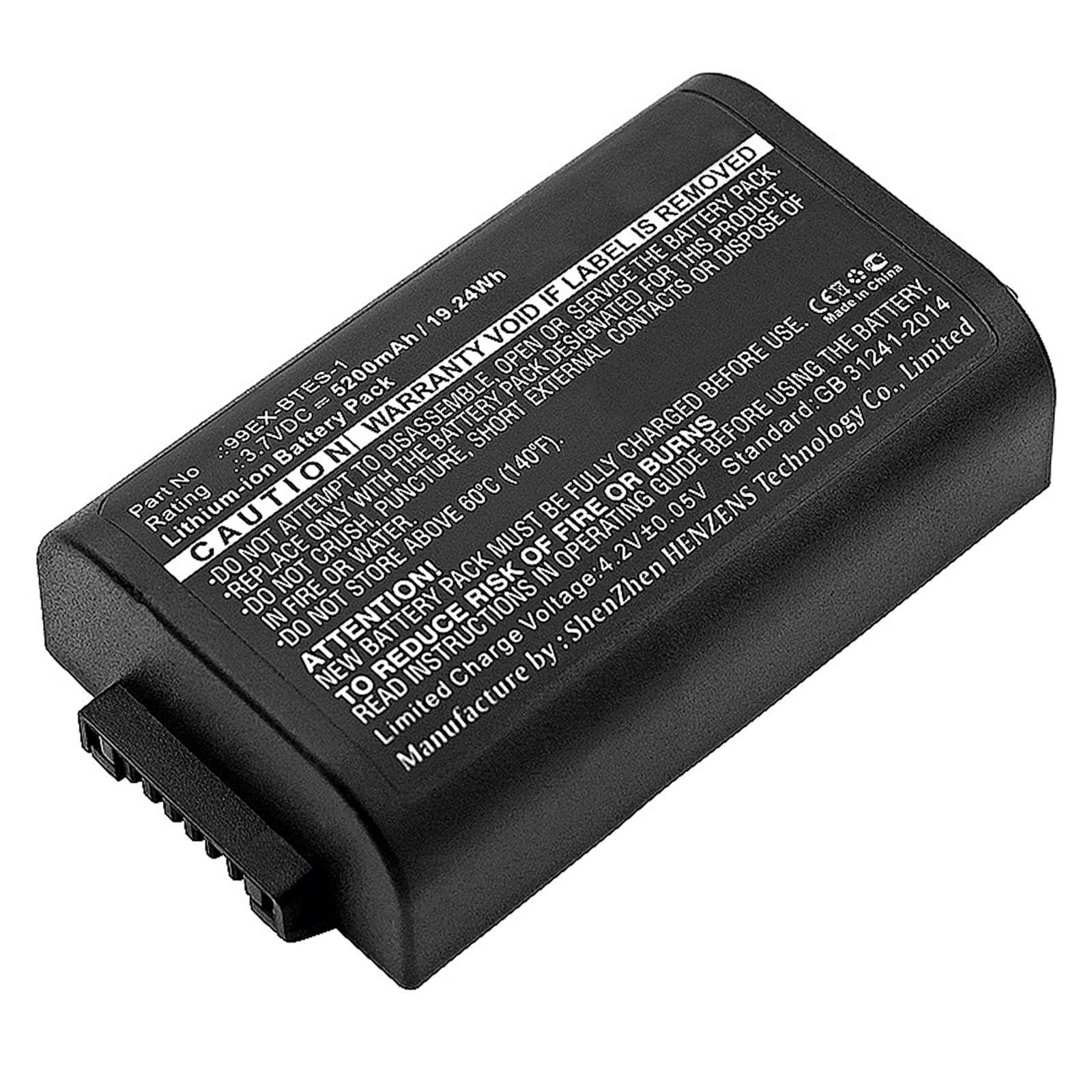 Synergy Digital 5200mAh Li-ion Replacement Battery for Dolphin 99EX-BTEC-1 & Honeywell 99EX-BTEC-1 Barcode Scanners - High Capacity 3.7V Power Solution for Retail, Warehouse & Inventory Management