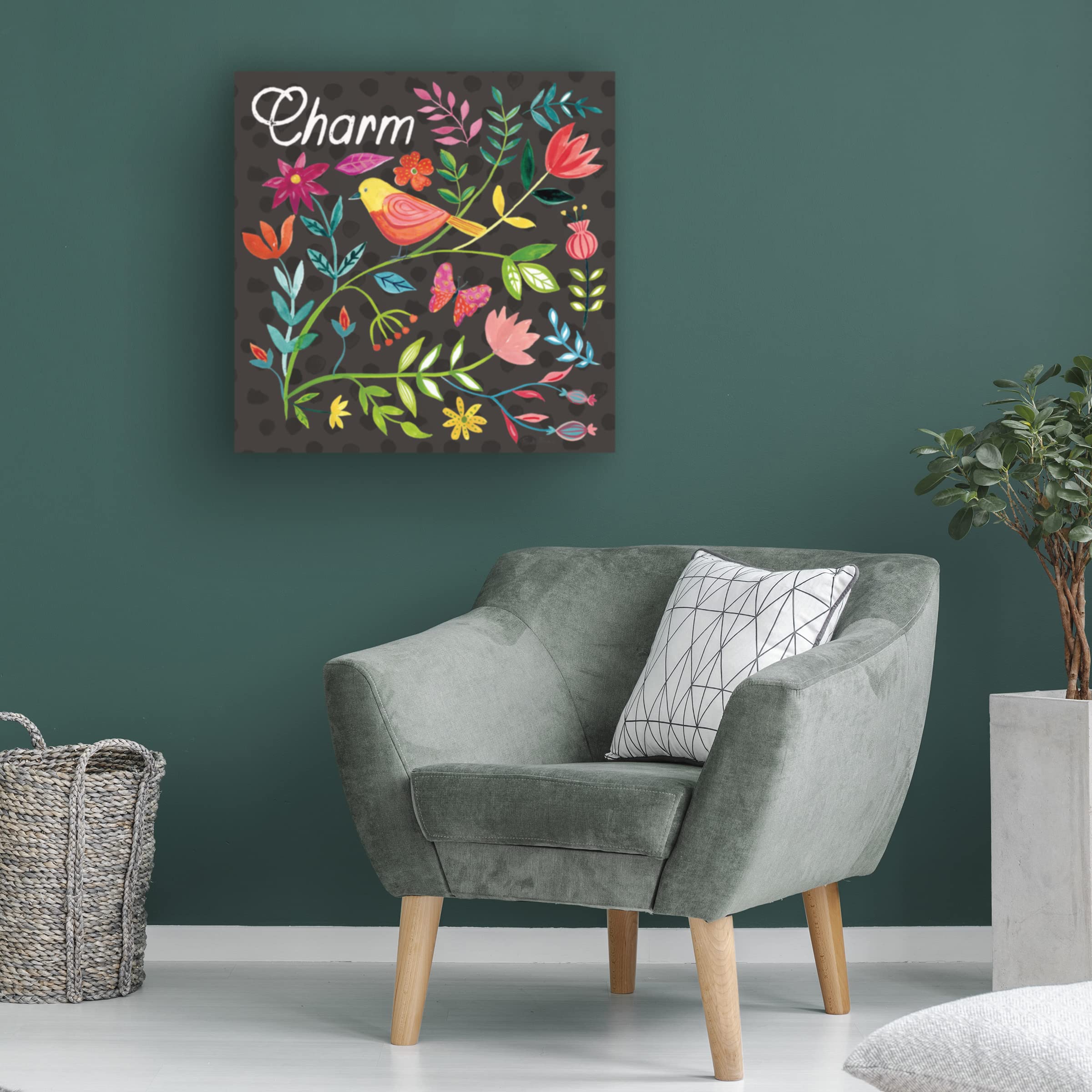 Trademark Fine Art 'Cosmic' Canvas Wall Art by Albena Hristova - Modern Abstract Painting for Living Room & Bedroom Decor