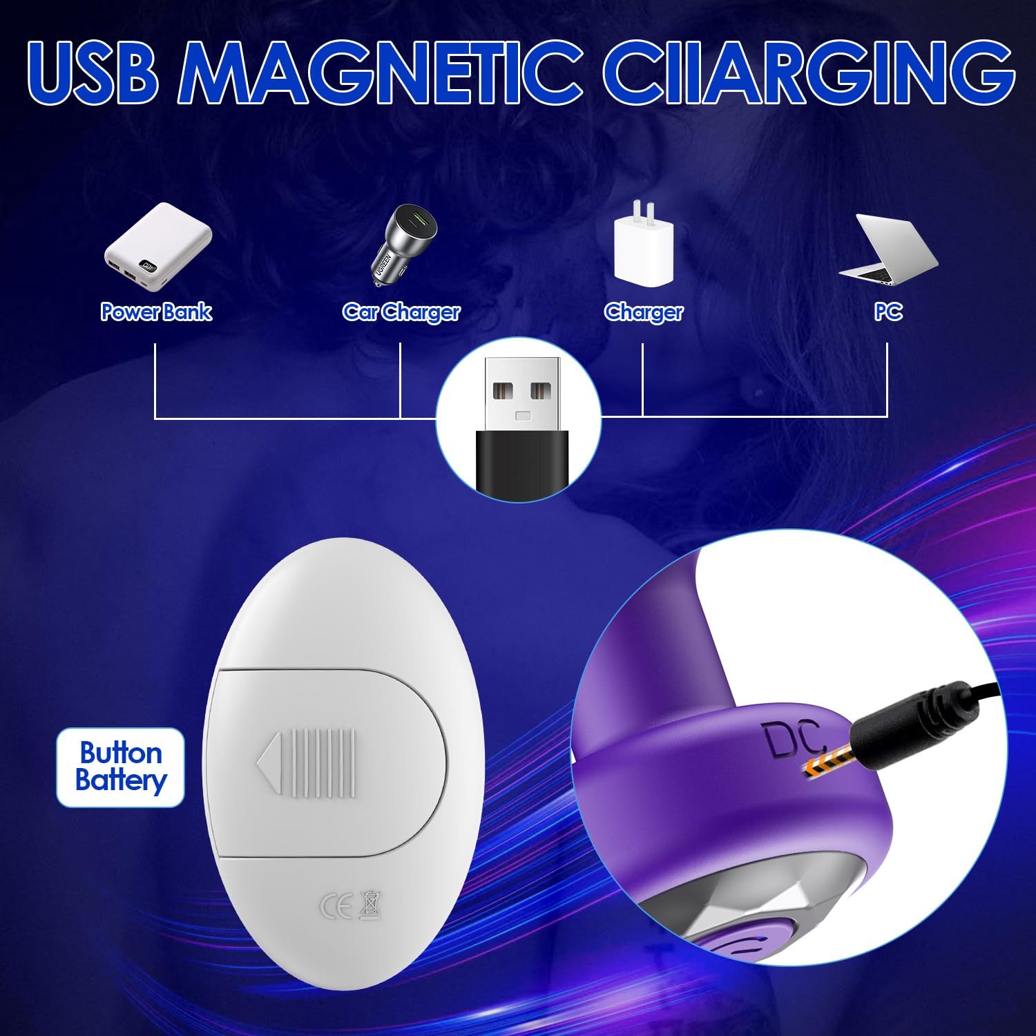 Remote Control Vibrating Anal Plug Set - 3PCS Silicone Prostate Massager & Butt Plug Training Kit with 10 Vibration Modes, Adult Sex Toys for Couples (Purple) | Perfect for Solo Play, Couples Intimacy & BDSM Exploration