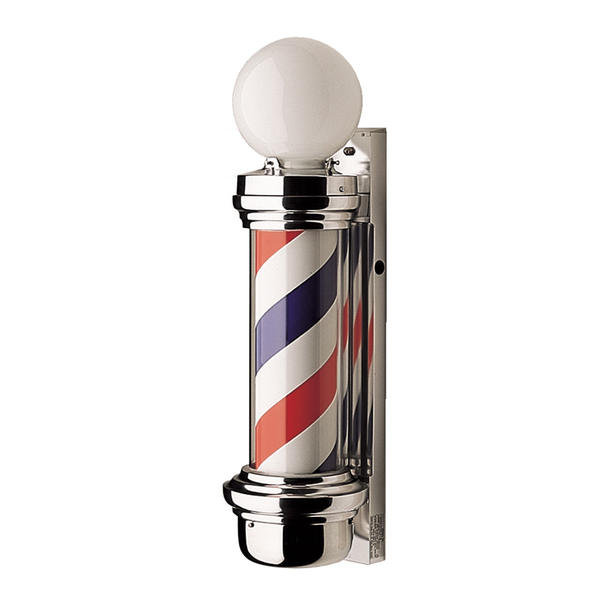 Professional Medium Barber Pole - Classic Red, White & Blue Spiral Design for Barber Shops & Salons - Perfect for Traditional Barber Poles, Hair Styling Studios & Vintage Decor