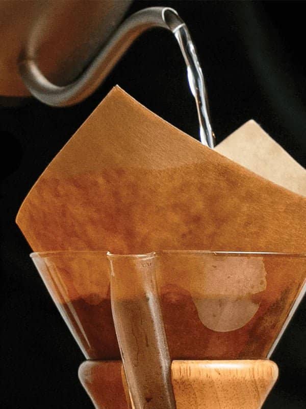 CHEMEX® Natural Filter Squares (100 Pack) - Unbleached Coffee Filters for Pour Over & Drip Brewing - Perfect for Chemex, V60 & French Press Coffee Makers