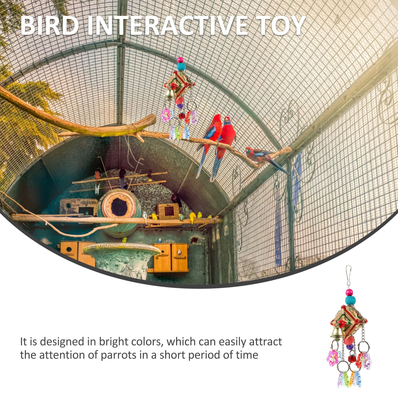 Best Parrot Chewing Toy for Birds - Durable Chew & Grinding Plaything for Teething, Biting & Comfort - Perfect Cage Accessory for Parakeets, Cockatiels & Lovebirds - Great for Stress Relief & Beak Health