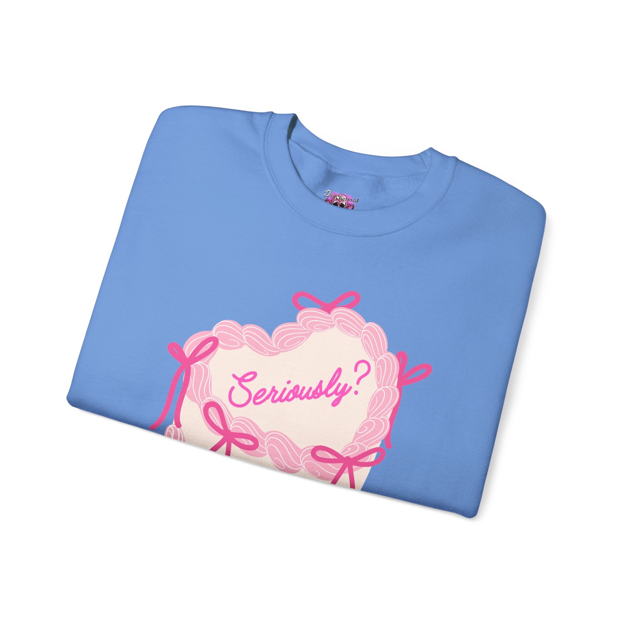 Seriously Cake Crewneck Sweatshirt - Funny Birthday Gift for Women & Men - Perfect for Parties, Casual Wear & Celebrations