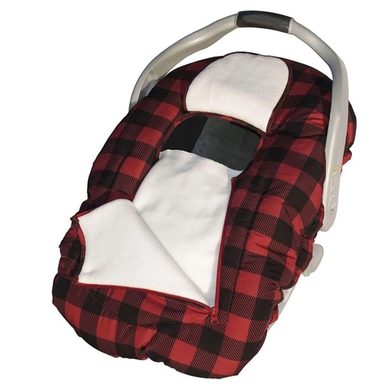 Jolly Jumper Arctic Sneak a Peek Baby Car Seat Cover - Soft Infant Car Seat Protector for Winter & Cold Weather - Perfect for Strollers, Shopping, and Outdoor Adventures
