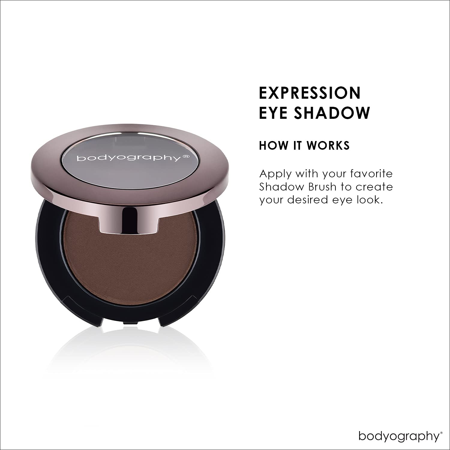 BODYOGRAPHY Expressions Eye Shadow in Sable - 0.14 oz Matte & Shimmer Eyeshadow Palette for Professional Makeup & Everyday Wear | Perfect for Daytime Office Look & Nighttime Party Glam