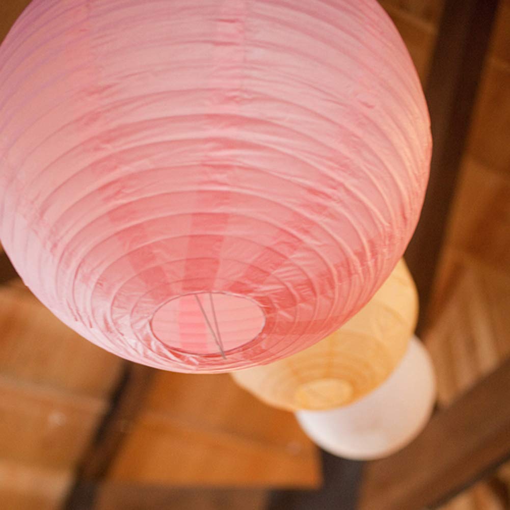8inch Coral & Mint Green Paper Lanterns - 10Pcs for Birthday, Baby Shower, Bridal Shower, Wedding, Christening & Nursery Decor - Perfect for Party Room Decorations & Indoor Events
