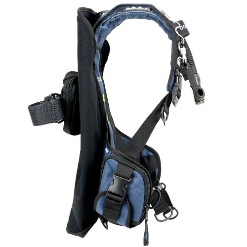 Oceanic New BioLite Travel Scuba Diving BCD - Lightweight Adjustable Buoyancy Control Device for Men & Women - Blue (Size Large) - Perfect for Travel, Recreational Diving & Underwater Exploration