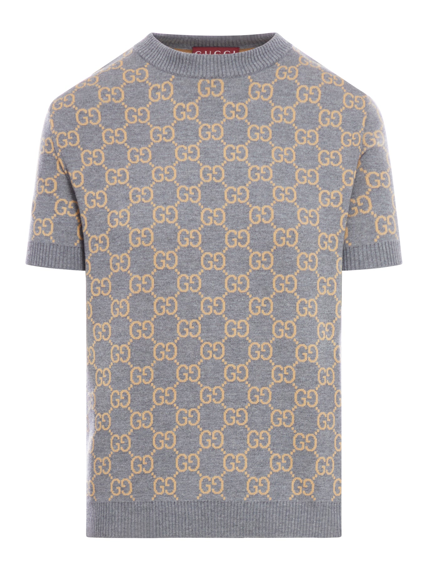 Gucci GG Wool Sweater for Women - Grey & Camel Knit Pullover | Warm Winter Fashion, Casual Office Wear & Holiday Outfit