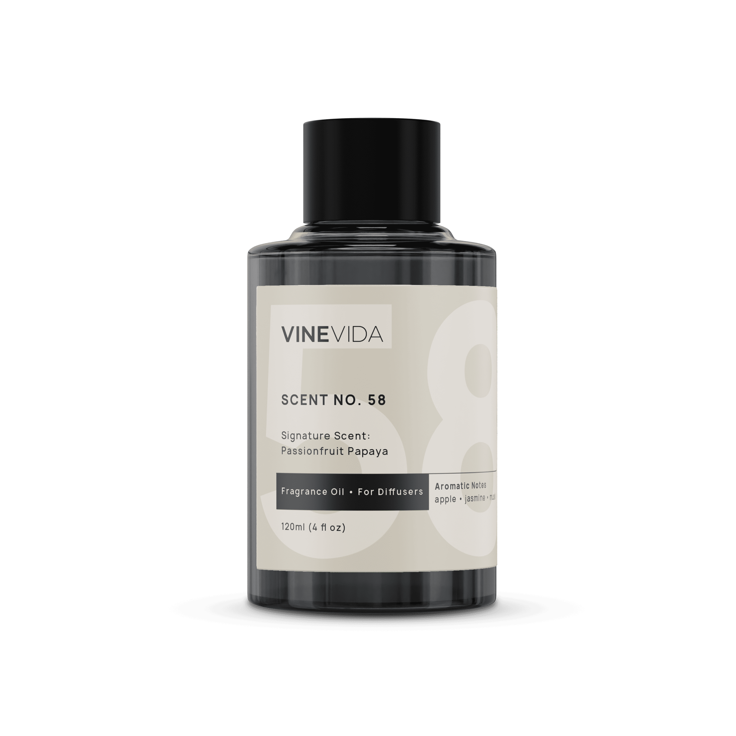 NO. 58 Passionfruit Papaya Fragrance Oil for Home & Office - 100% Natural Essential Oil for Aromatherapy, Relaxation & Stress Relief - Perfect for Cold Air Diffusers, Humidifiers & Spa Use