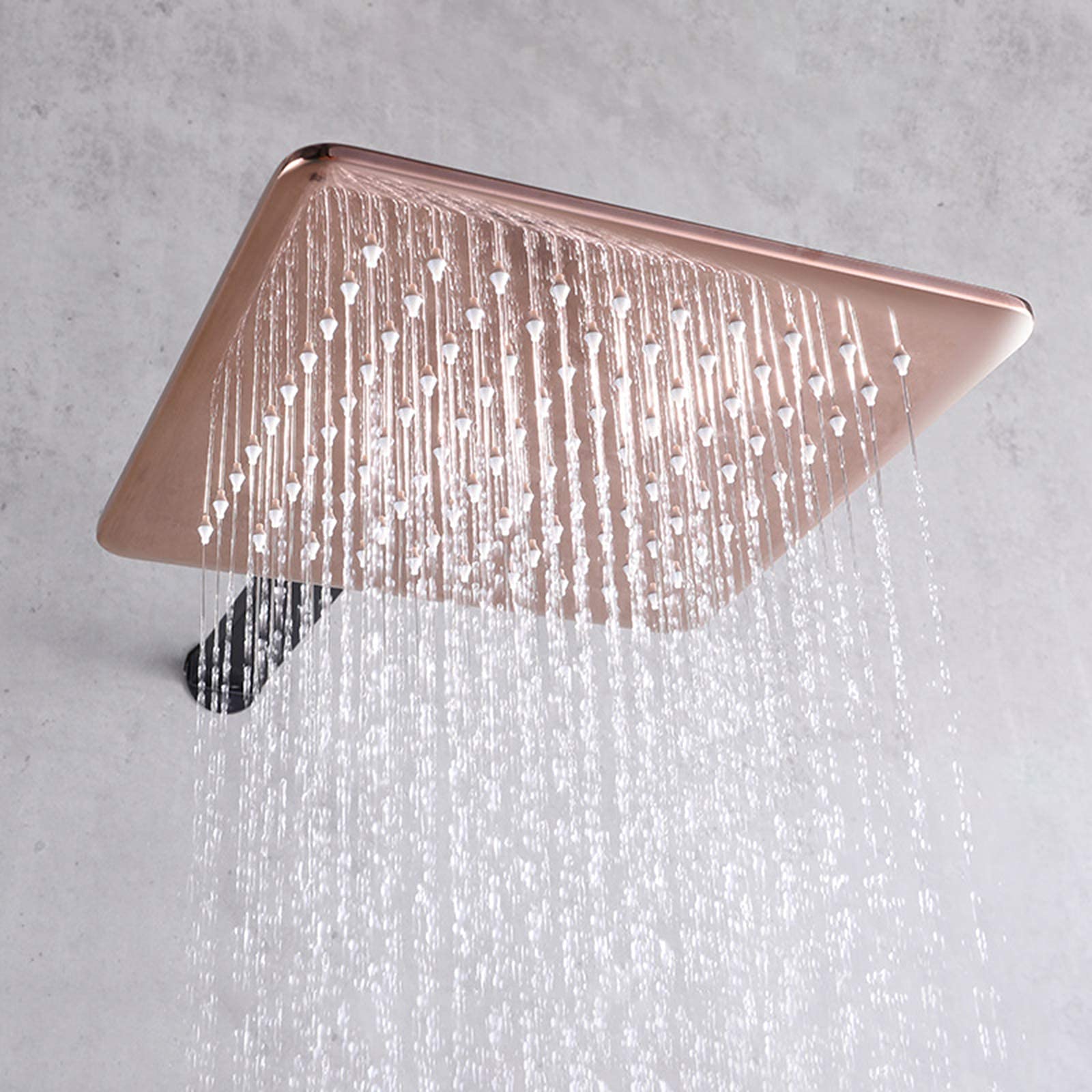Black Wall Mounted Concealed Rain Mixer Shower Combo Set - 10 Inch Square Rainfall Shower Head & Handheld Shower with Embedded Box for Modern Bathroom & Spa Experience