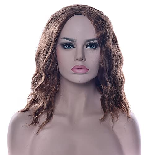 IMISSU Short Afro Curly Hair Wigs for Women - Natural Looking Synthetic Cosplay Wig for Halloween, Costume Parties & Everyday Wear (Light Brown) | Perfect for African American Hairstyles, Themed Events & Fashion Styling