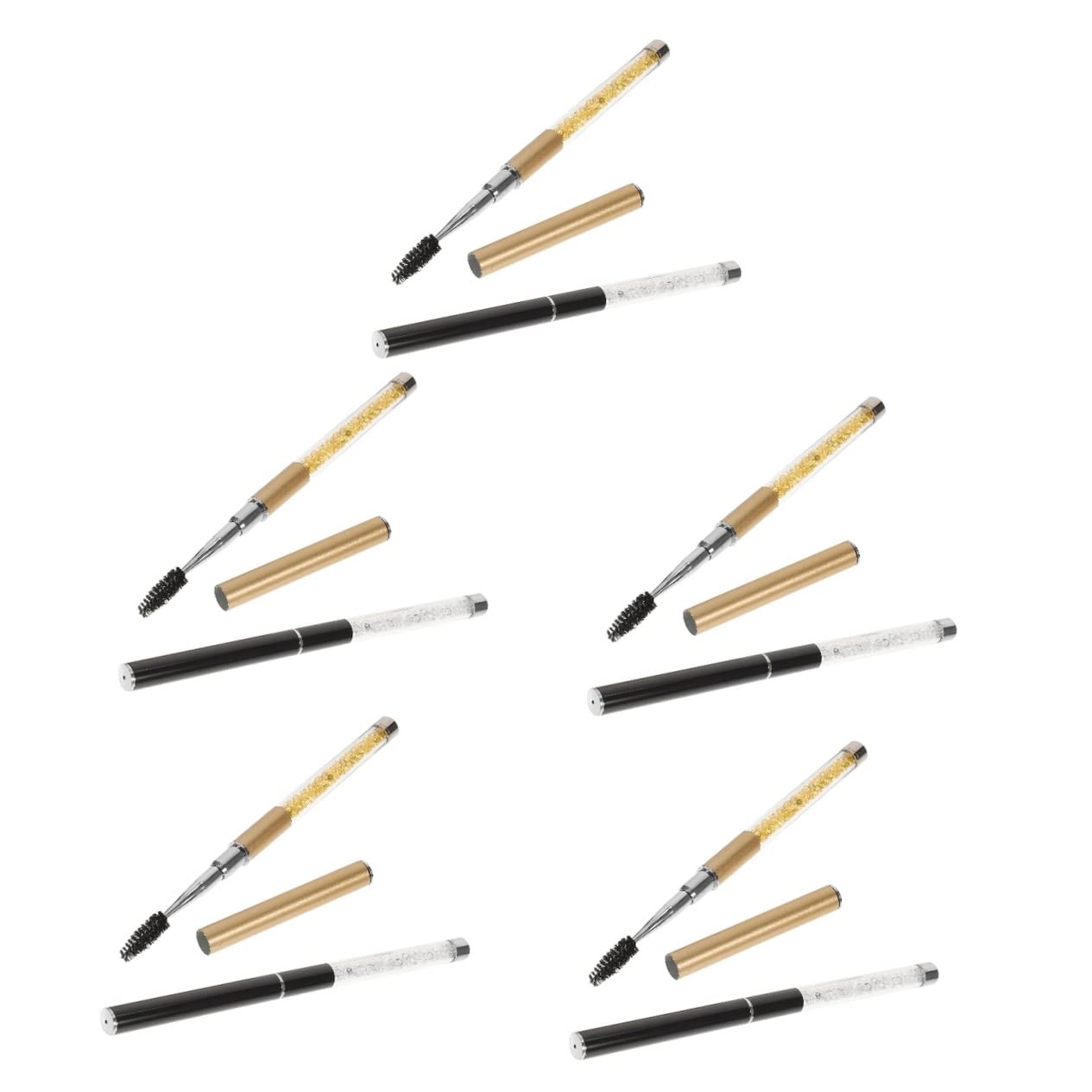 FOMIYES 10 Pcs Eyelash Extension Brushes - for Lash Lengthening & Eyebrow Makeup - Perfect for Salon & Home Use