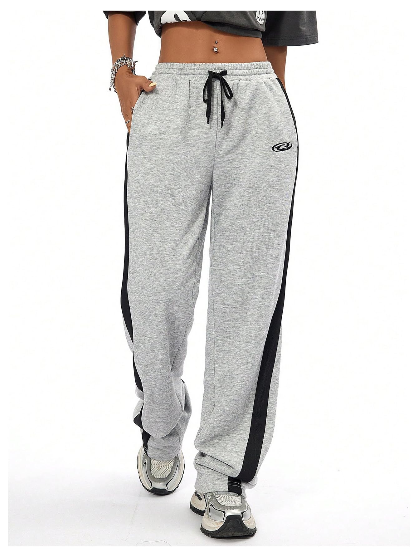 Girl's Wide Leg Sweatpants - High Waist Drawstring Baggy Pants for Workout & Casual Wear | Trendy Loungewear for Teens, Yoga, Running & Everyday Comfort