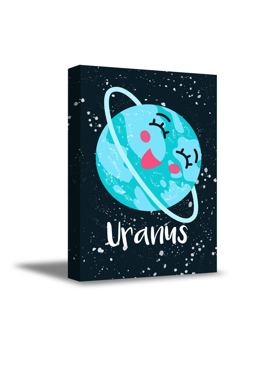 Uranus Planet Canvas Wall Art - Nursery & Home Decor (24x36