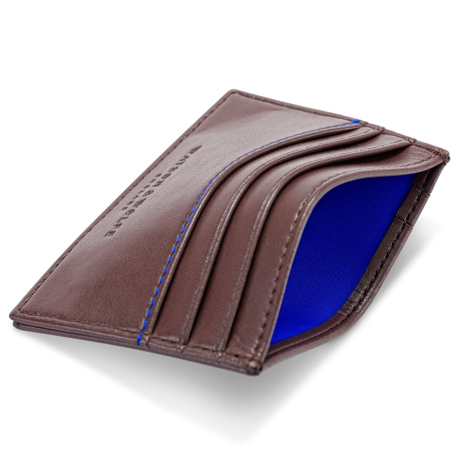 WATSON & WOLFE Vegan RFID Blocking Slim Card Wallet - Minimalist Non-Leather Card Holder for Men & Women - Ethical Handmade Small Bank Card Case - Perfect for Travel, Everyday Carry & Contactless Payments