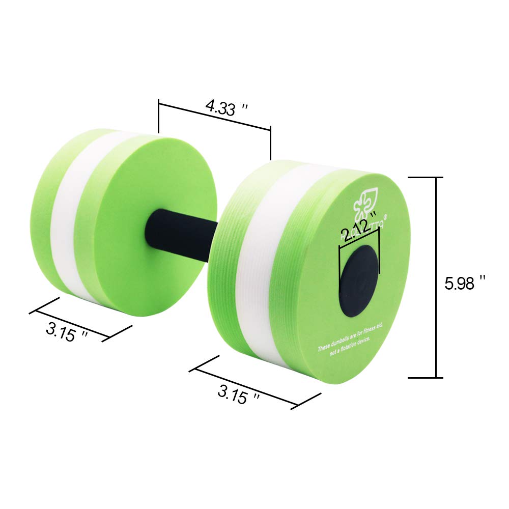 **2PCS Aquatic Dumbbells for Water Aerobics - Foam Pool Resistance Training Equipment, Aqua Fitness Hand Bars for Weight Loss & Toning - Perfect for Swimming Pools, Home Gyms & Water Workouts**