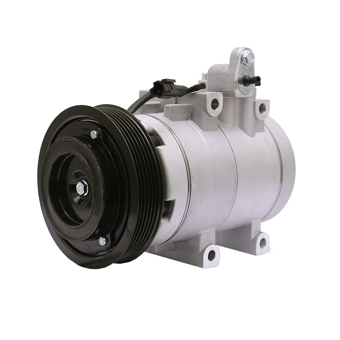 FKG AC Compressor and A/C Clutch 9770126300 - Compatible with 2001-2006 Hyundai Santa Fe 2.7L - Perfect for AC System Repair & Replacement in Hot Climates