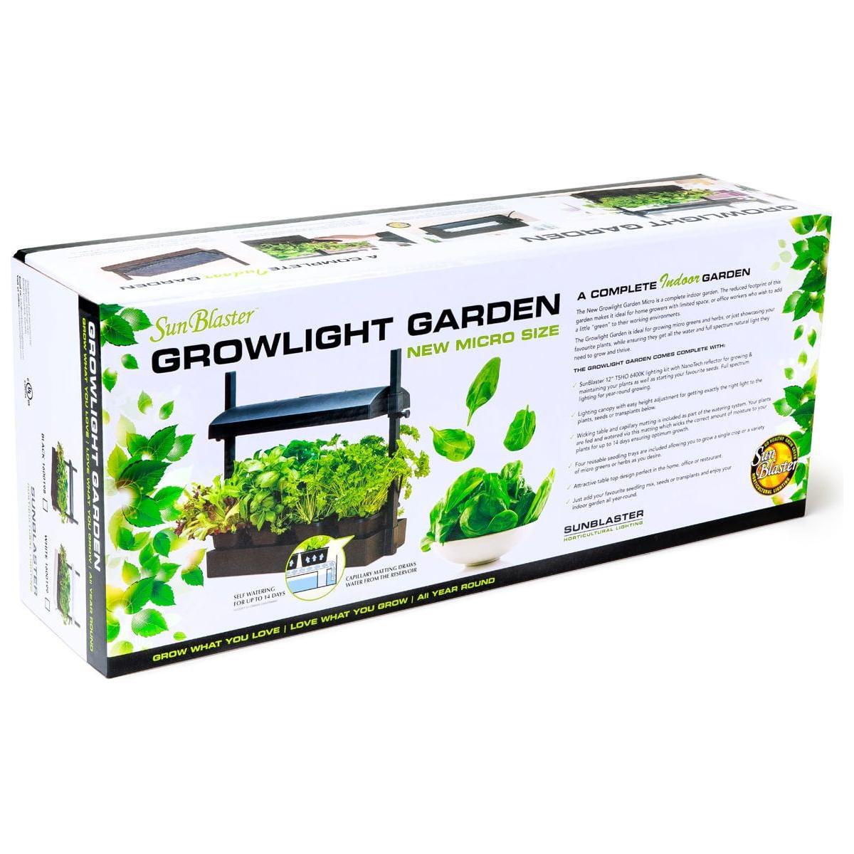 SunBlaster Micro T5 Grow Light Garden - High Efficiency White LED Plant Light for Indoor Gardening, Hydroponics & Seed Starting