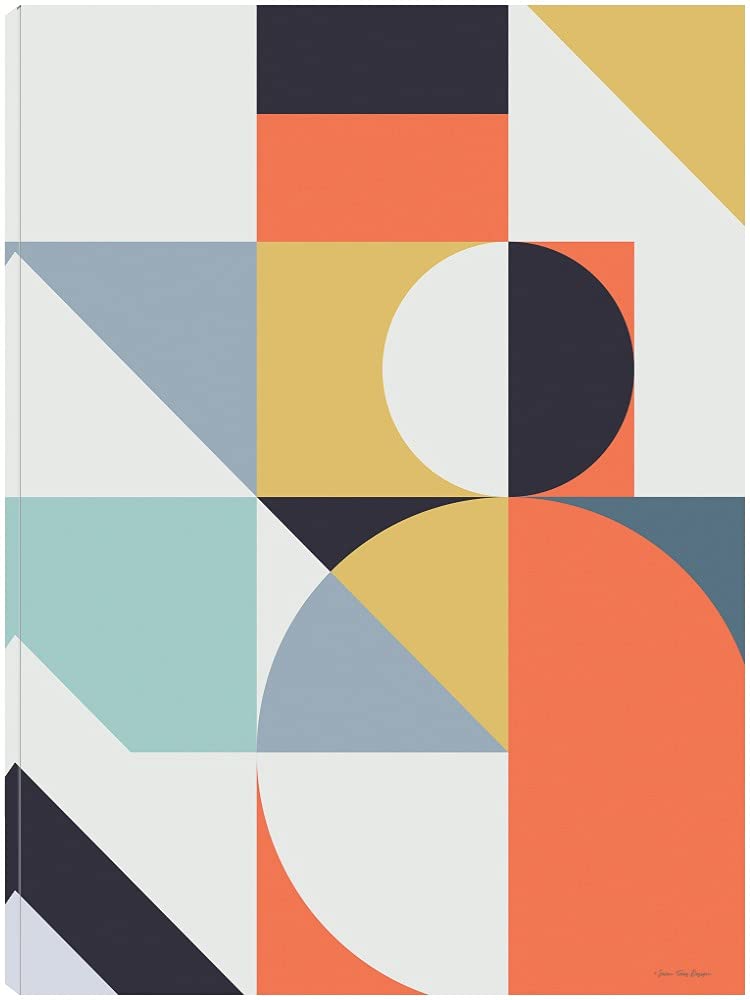 Scott Living Shapes II Canvas Wall Art - Modern Abstract Painting by Seven Trees Design - 25x33 Inches Ready to Hang - Perfect for Living Room, Bedroom, Office Decor - Home & Commercial Interior Design