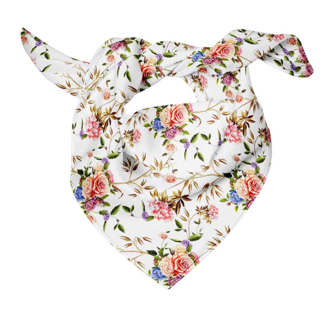 Bimba Printed Pure Silk Scarf - Women's Fashion Hair Neck Head Bandana Wrap - Perfect for Travel, Parties, and Everyday Elegance