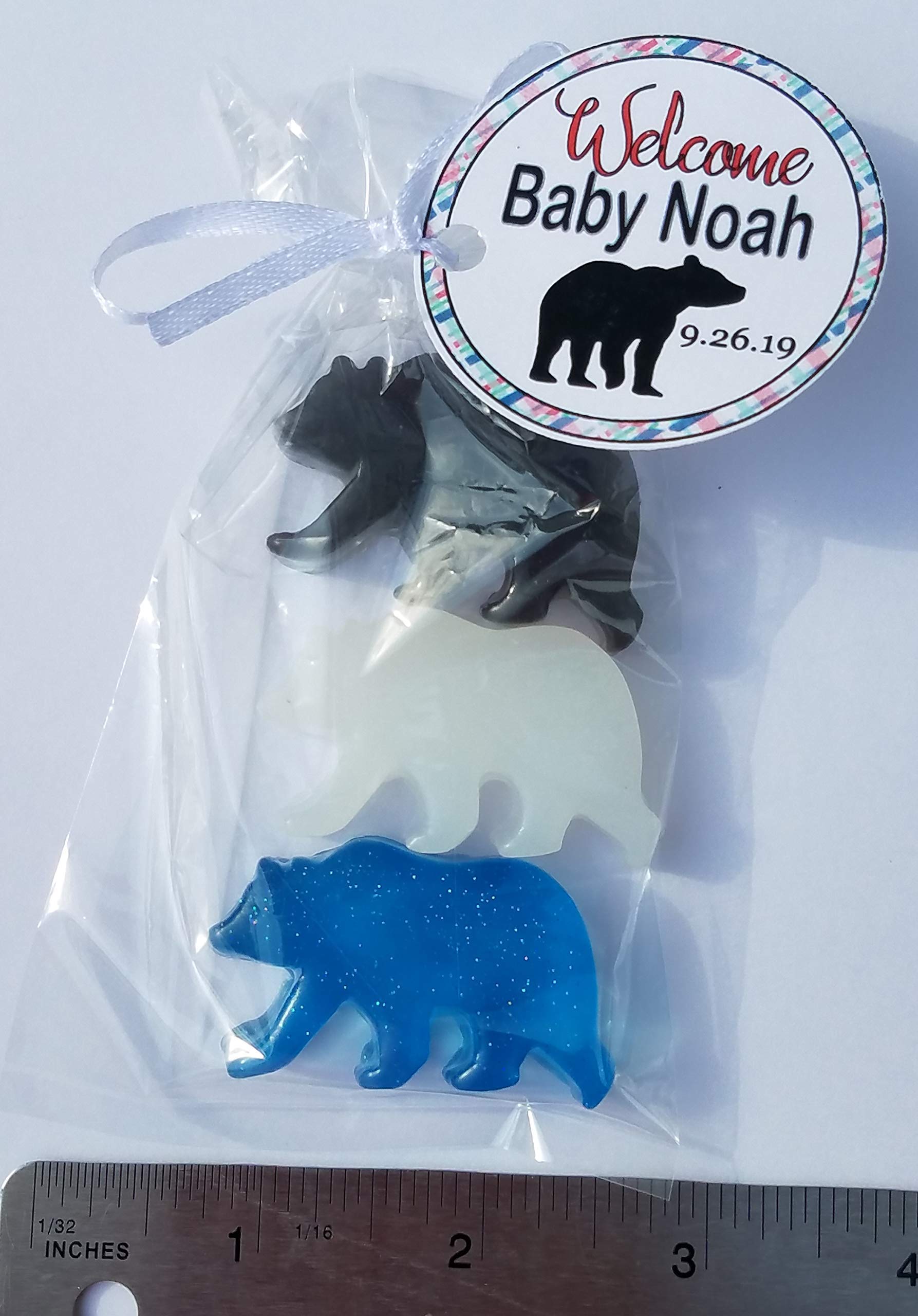 Little Bear Woodland Party Favors - Natural Scented Soap Gifts for Baby Showers, Birthdays & Special Occasions - Perfect for Woodland Theme Decorations & Party Favors