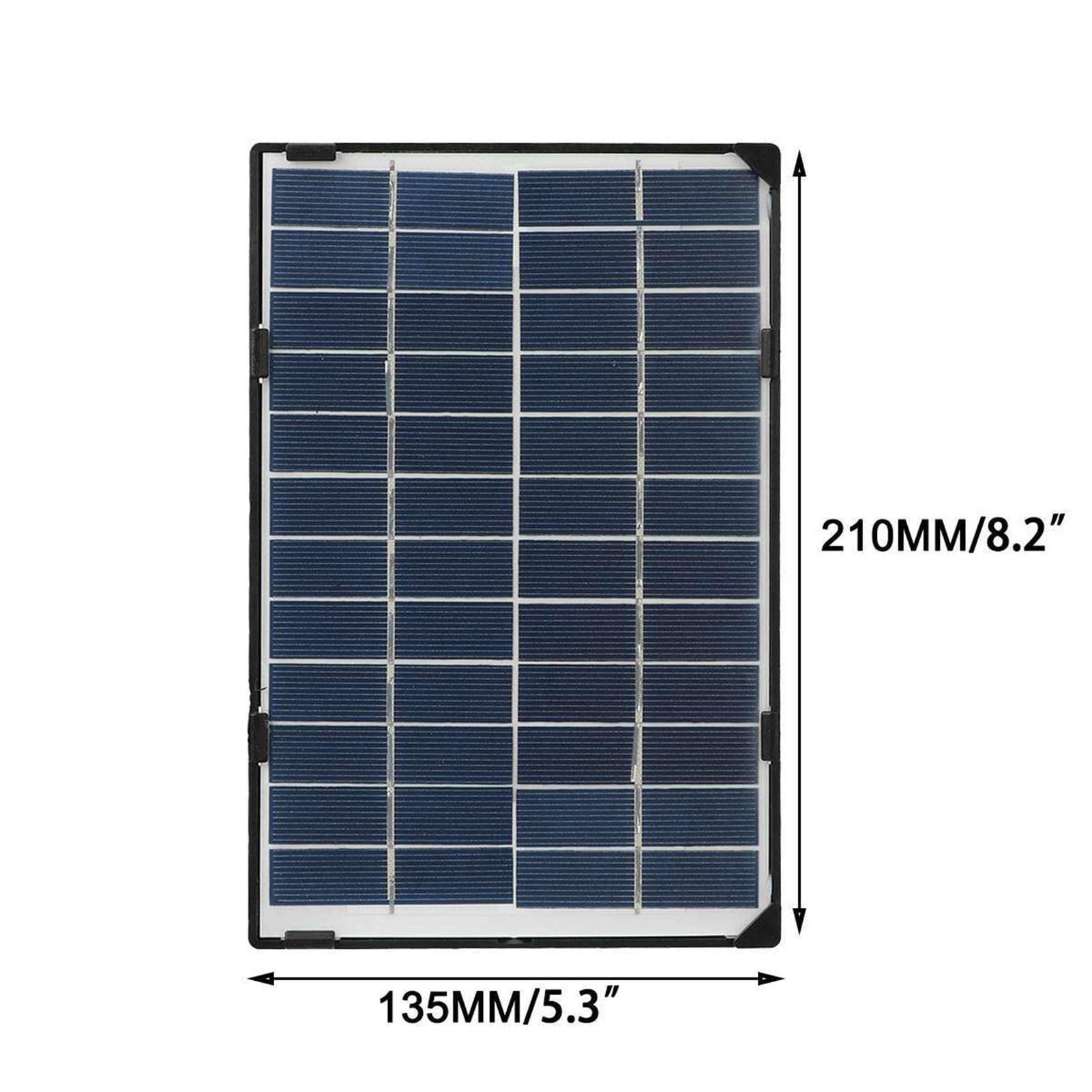 LOSOO 6W Solar Panel for Outdoor Security Cameras - Eco-Friendly Solar Charger with Ultra Charging Socket for Battery Spotlight Cam | Perfect for Home Surveillance, Wildlife Monitoring & Off-Grid Security Systems