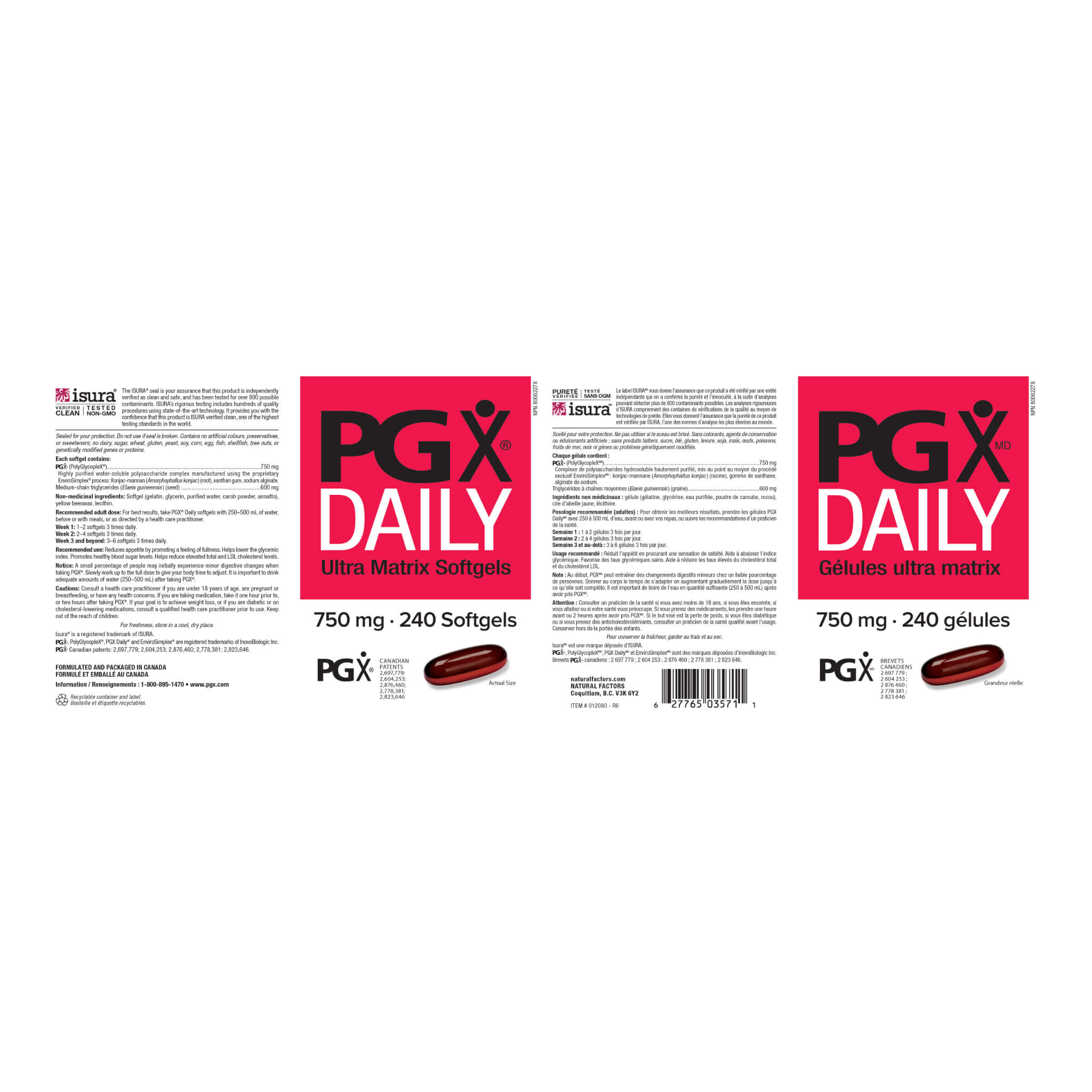 PGX Daily Ultra Matrix Softgels 750mg - Clinically Proven Fiber Supplement for Weight Management & Blood Sugar Control - Supports Digestive Health & Cholesterol Levels - Ideal for Daily Wellness Routine & Healthy Lifestyle