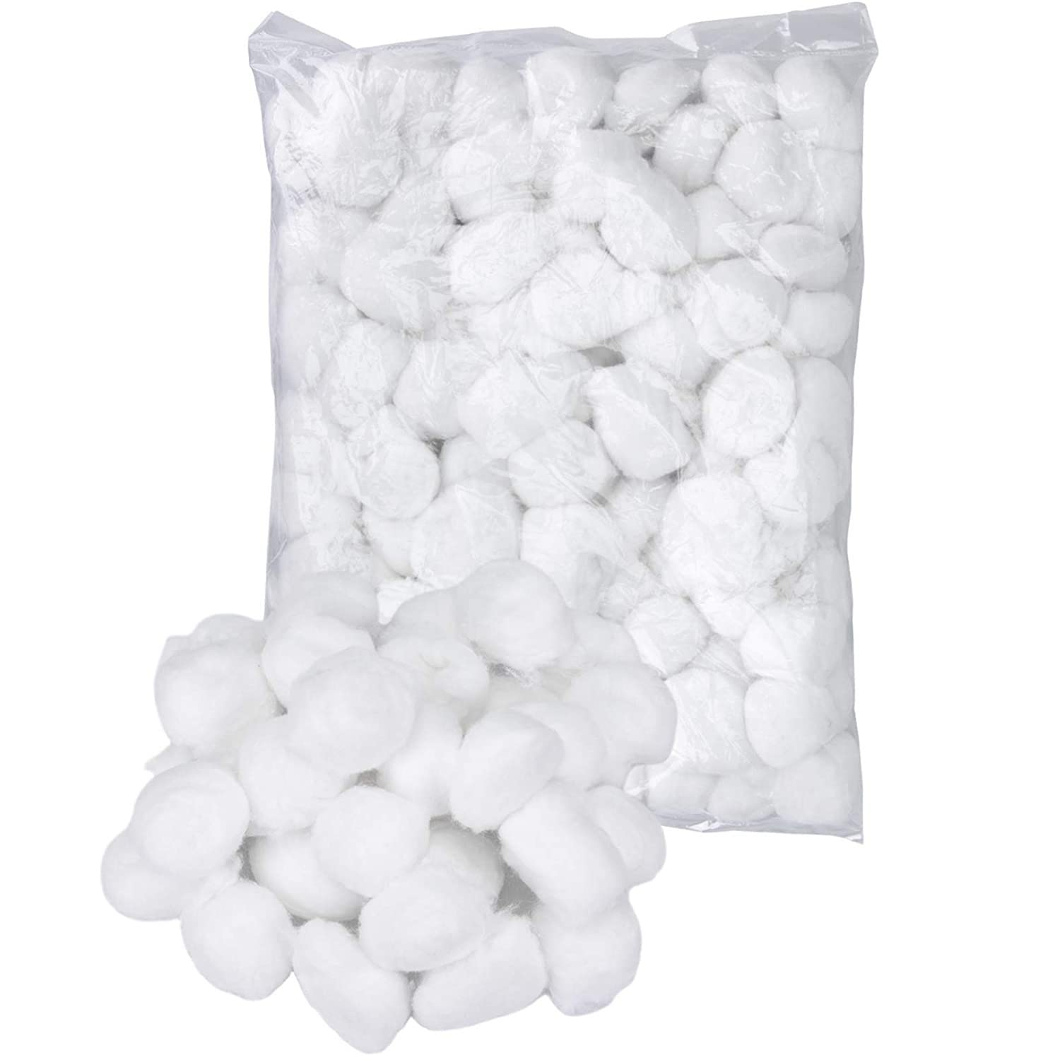 RXSHOPY White Cotton Balls - 50 Pack for Makeup, Nails & Baby Care | Gentle Skin & Eye Use