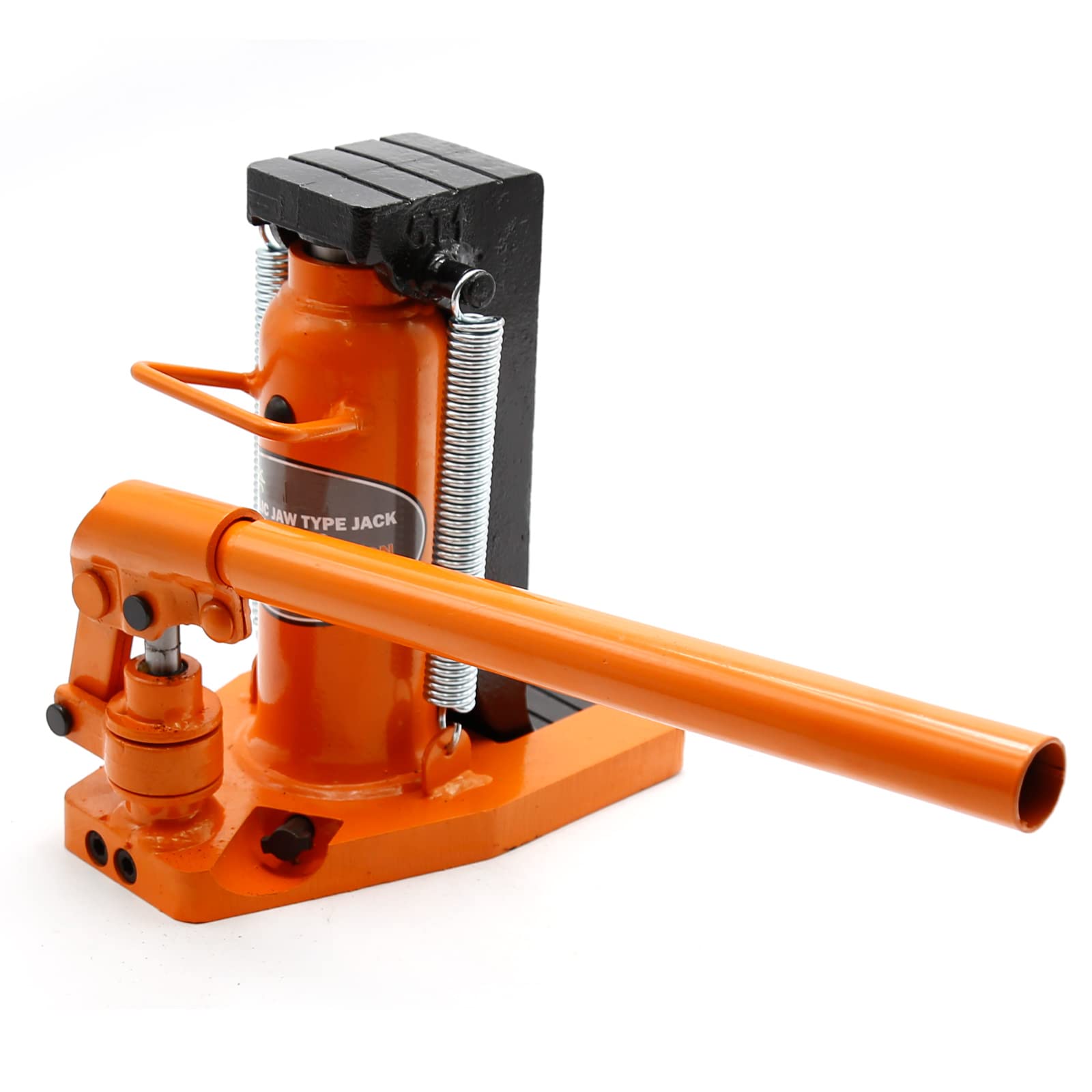 5 Ton Hydraulic Toe Jack - Heavy Duty Manual Hand Pump Lift for Industrial Equipment - Heat-Treated Steel Construction - Yellow (Ideal for Machinery Repair, Automotive Lifting & Construction Sites)