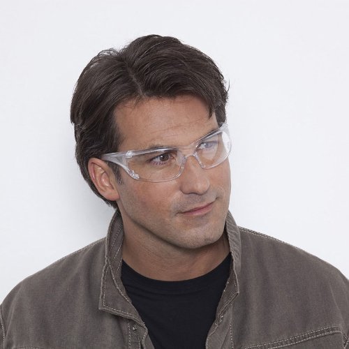 3M Virtua AP Safety Glasses - 20 Pairs, ANSI Z87.1 Certified, Anti-Fog Clear Polycarbonate Lenses with 99.9% UV Protection, Clear Frame with Side Shields - Economical Eye Protection for Construction, Woodworking, Lab Work & Industrial Safety