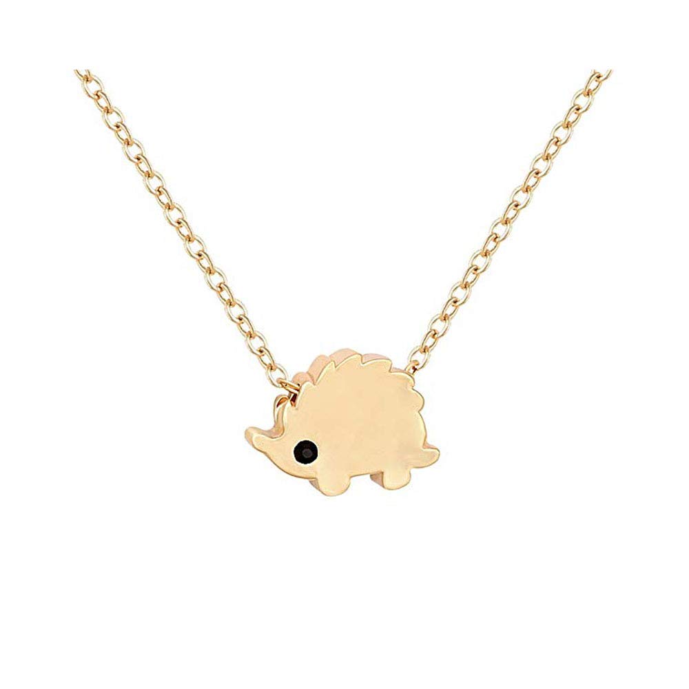 Beluckin Tiny Hedgehog Pendant Necklace for Women & Girls - Cute Animal Jewelry Gift for Birthday, Valentine's Day | Perfect for Casual Wear, Date Night & Everyday Accessories