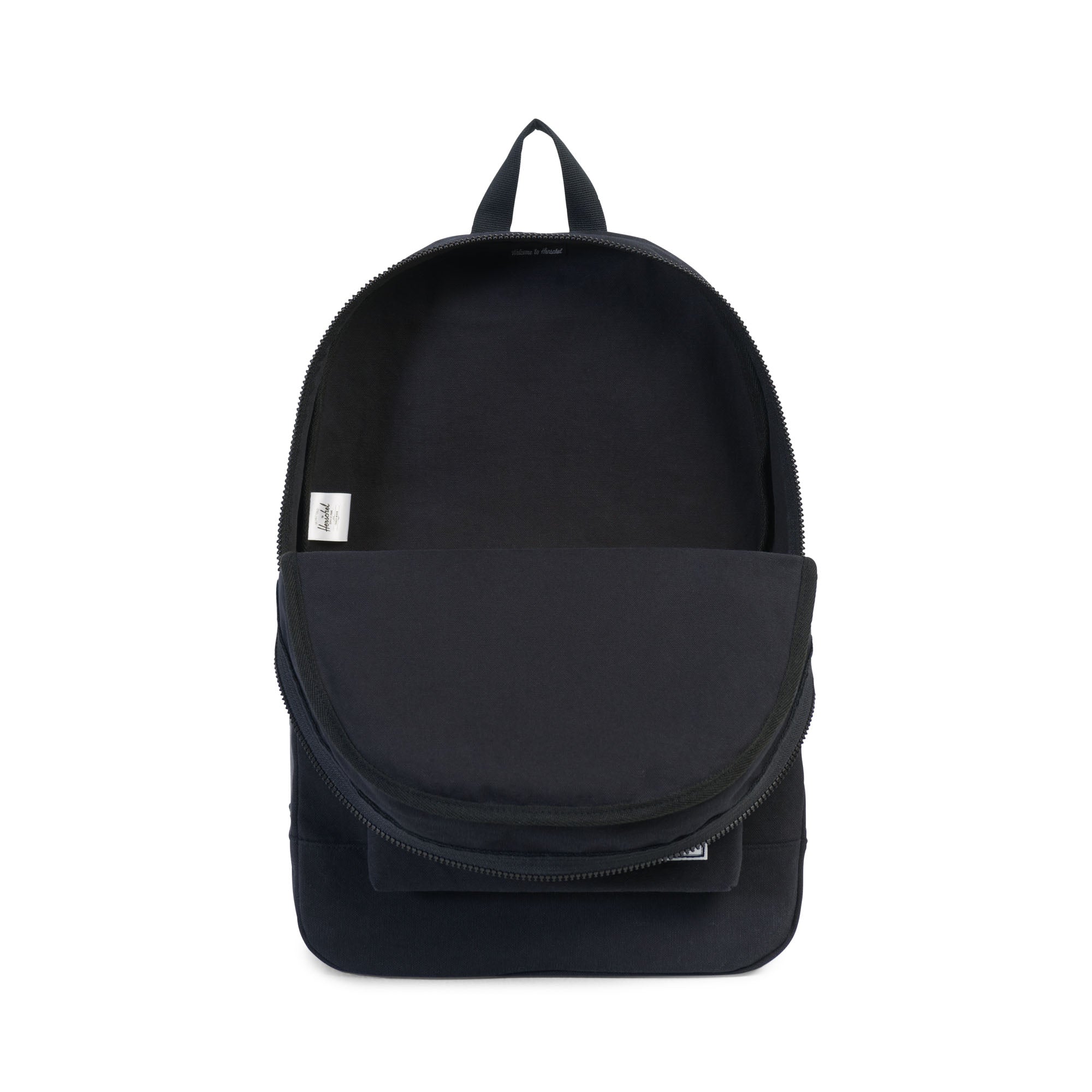 Herschel Cotton Casuals Collection Daypack Backpack - Black | Lightweight & Durable for School, Travel & Everyday Use