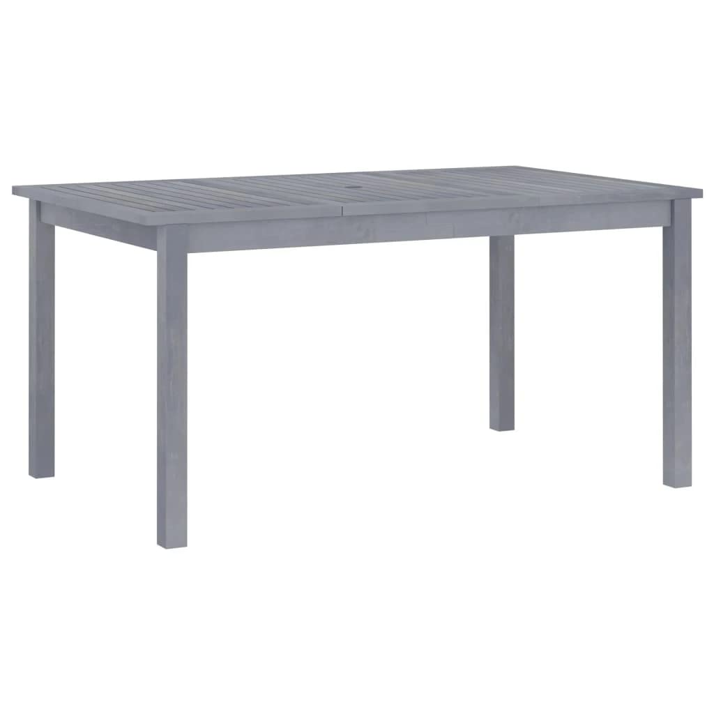 Premium Acacia Wood Outdoor Dining Table Set - 59.1