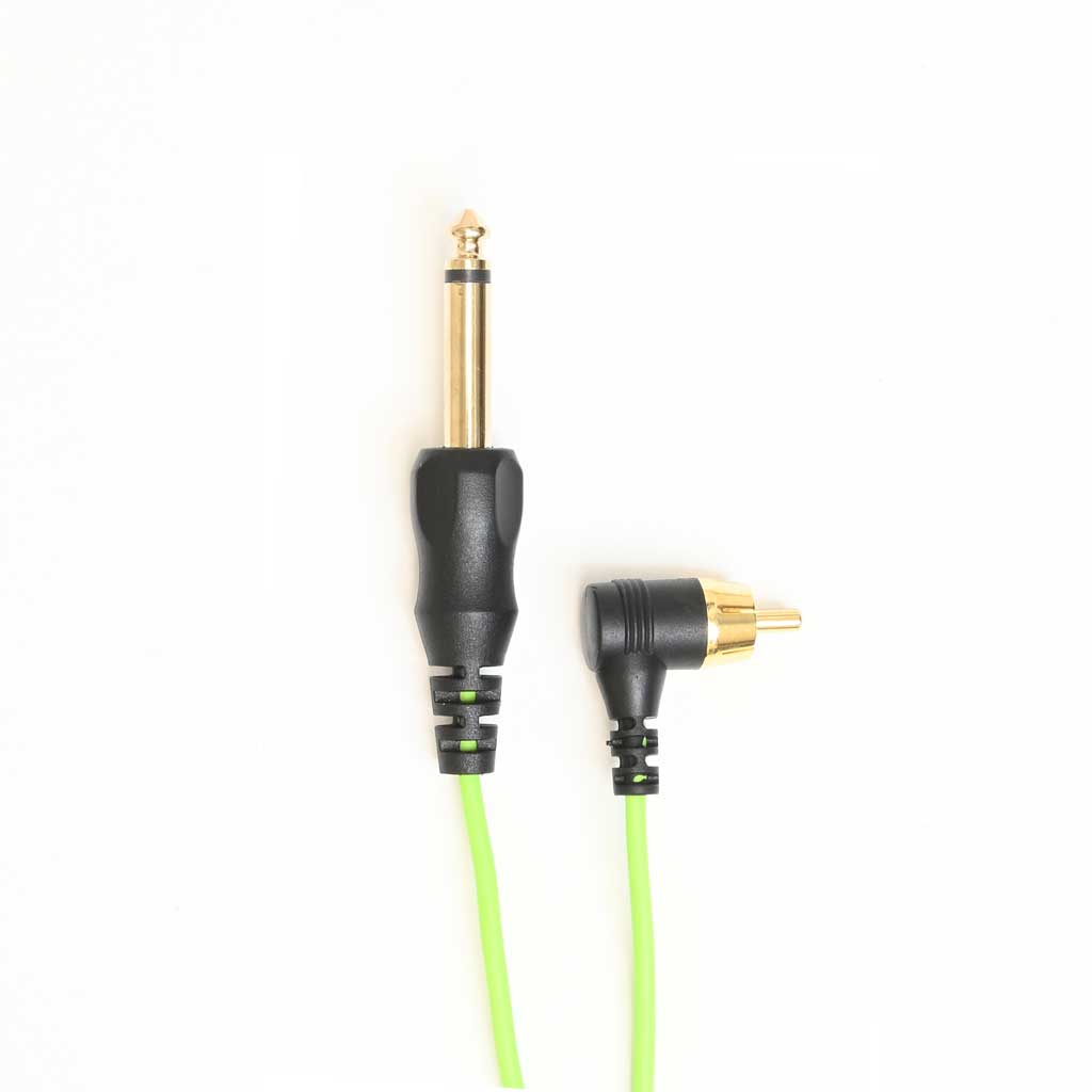 AVA RCA Angled Cable 6 ft. Green - High-Quality Audio Video Connector for Home Theater, Gaming & Stereo Systems